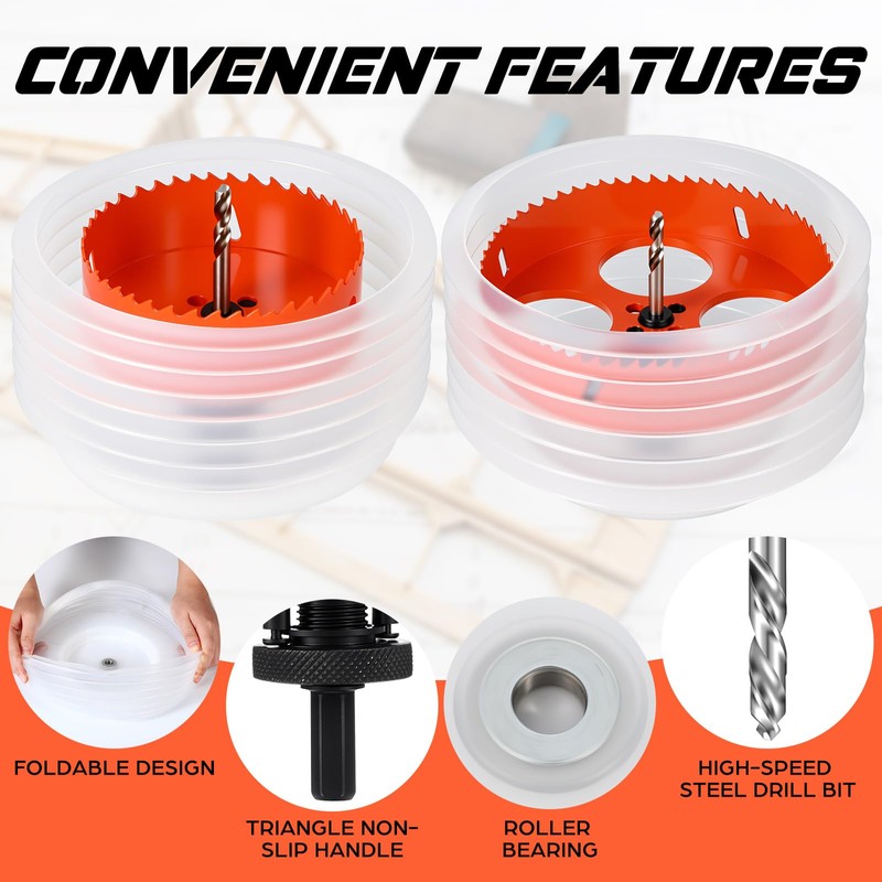 Otoolling 4 Inch & 6 Inch Hole Saw for Recessed