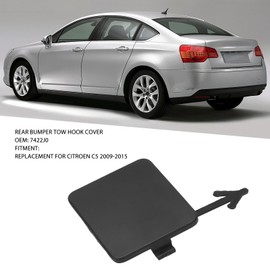 Car Tow Hook Cover Rear Bumper Tow Hook Cover 7422J0 High Strength Car Towing Eye Cap Replacement for Citroen C5 2009 to 2015