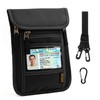 RFID Neck Wallet - Passport Holder, Travel Pouch, RFID Blocking,