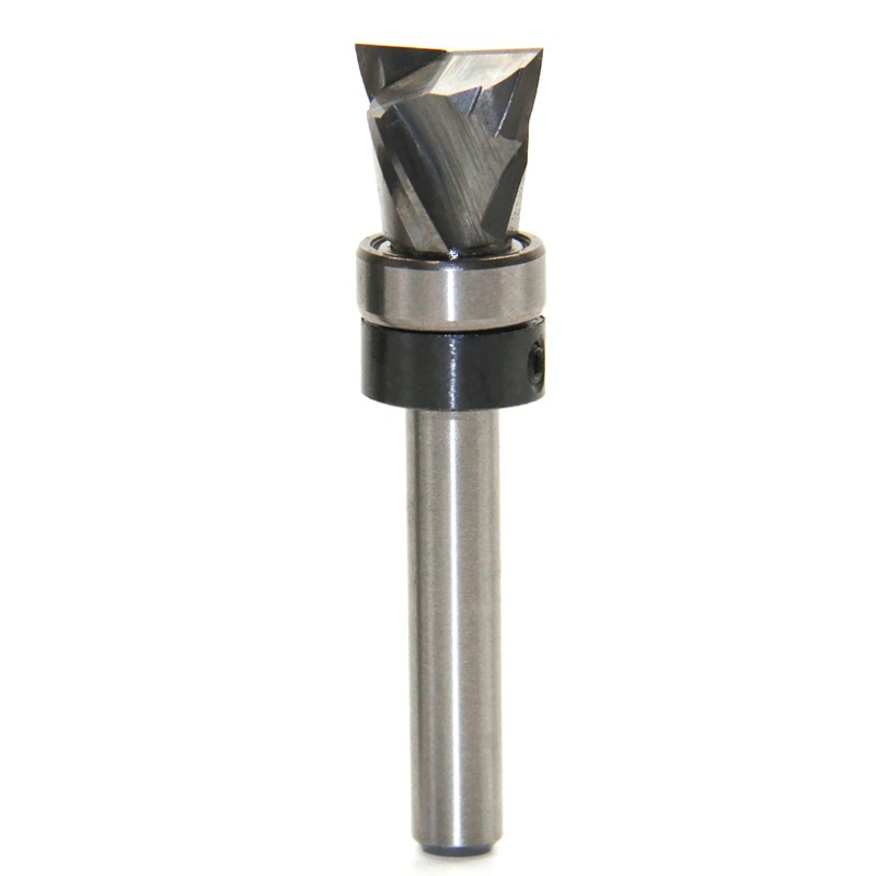 Top Bearing Compression Flush Trim Router Bit 1/4 Shank Pattern