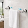 Adjustable Suction Cup Towel Bar, 11.3-22.17 Inch Brushed Nickel