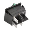 Heschen Rocker Switch On/Off 4 Port Green Light 16A 250VAC