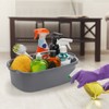 Hioffice Cleaning Caddy Organizer with Handle,Plastic Cleaning Supplies Basket,Shower Caddy/Storage