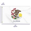 3×5 FT Illinois Flag, Large 100D USA State Outdoor Banner,Doube