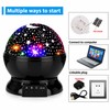 Rotating Starry Sky Night Light Projector, Moon and Star Ceiling