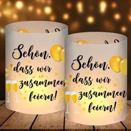 12 Lantern Table Decoration Birthday, New Year's Eve Decoration, Fancy Dress Decoration, Wedding Decoration Table, Birthday Decoration Women Men Girls Boys, Beautiful That We Celebrate Together, for