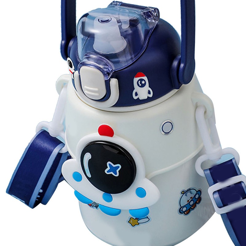 Insulated Big Belly Water Bottle 316 Stainless Steel Astronaut Patterned