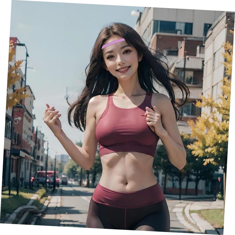 SUPVOX Elastic Headband Set Thin Nonslip Sports Headband for Men's