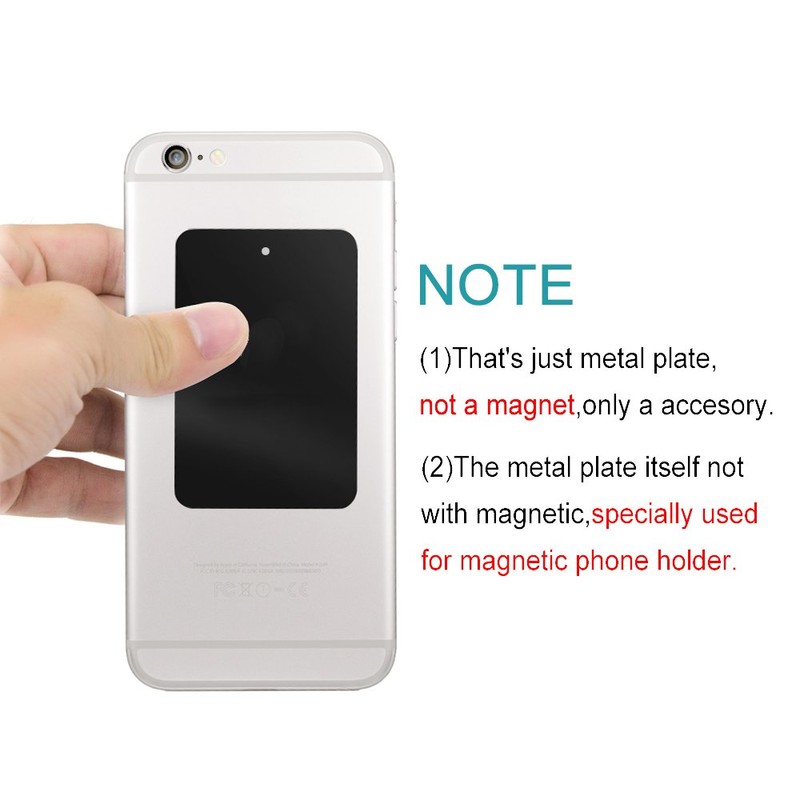 YIANERM 8 Packs Thin Metal Plate For Magnetic Car Phone