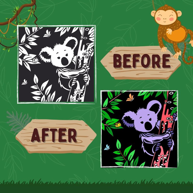 PepPlay Velvet Coloring Card (Wild)