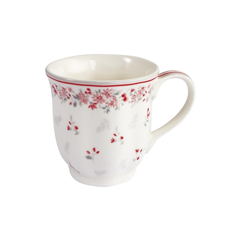 GreenGate Emberly Tea Cup with Handle 250 ml White Flowers