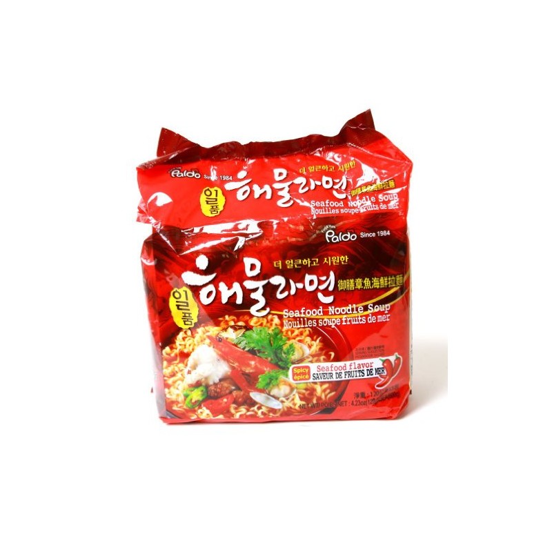 Paldo Seafood Noodle Soup 20 packs (5x4)