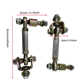 BoCID Diesel Front Sway Bar End Link Sway Bar Relocation For Adjustable 0-6"" Lift Kit Compatible with 2003-2008 Ram 2500 3500 4WD, Sliver