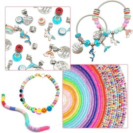 Kit Para Hacer Pulseras De Abalorios Para Niñas De 3100 Piezas,Kit Artesanía Pulsera Manualidades Diy Set Para Niñas,Juguete Y Regalo Para Niña,Regalo De Vacaciones(3100)