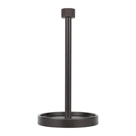 Ivilon Countertop Paper Towel Holder - Modern Knurling End Cap Minimalist Design - Color Oil Rubbed Bronze