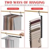 Pants Hangers Space Saving, 10-Tier Stainless Steel Closet Organizer, Plastic-Free,