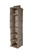 Escanver Organizador Closet Ropa Zapatos 6 Nivel Colgable Color Café