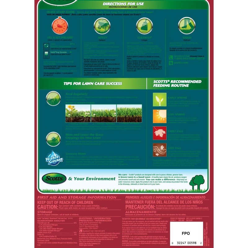 Scotts Turf Builder WinterGuard Fall Lawn Fertilizer for All Grass