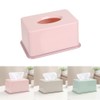 Tissue Box with Spring Support, 1Pc Simple Plastic Tissues Holder