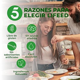 LIFEED Suplemento de Collagen Digest en Polvo, Envase con 45 Servicios  Rinde 45 porciones. Fórmula con colágeno hidrolizado, inositol, probióticos y 