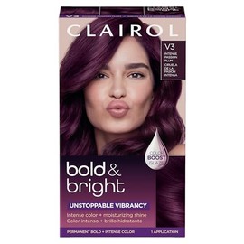 Clairol Bold & Bright - Tinte permanente para el cabello, color púrpura pasión intenso V3, paquete de 1 unidad