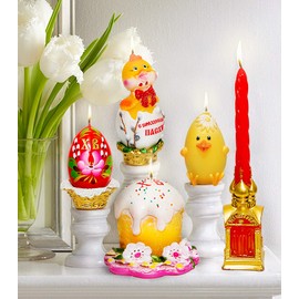 Egg in a Basket Easter Decorative Candle Easter and Spring Décor