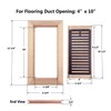 Razo White Oak Wood Flush Mount Floor Register Vent Cover,