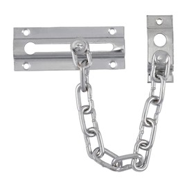 TIMCO Door Chain Security Lock - Allowing Reduced Opening Angle of The Door, for Your Added Security - Satin Chrome - 85mm