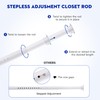 Closet Rods for Hanging Clothes 17 to 87 Inches Metal