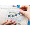 Blue Glitter Color Coding Labels Round 2.5 cm - Dot
