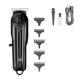 Hair Clippers for Men, Hair Trimmer Professional Hair Clipper Electric T-Blade Hair Cutting Machine 0mm LED Display Barber Trimmer For Men