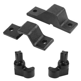 AFZZ Dump Trailer Cam Lock Door Assembly Set, Replacement for Cam Bar Rear/Side Trailer Door Keepers, Cargo Trailer Double Door Keeper for Trailer Door Cam Lock Hardware Assemblies - (Set of 4)