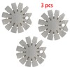 Adyoney 3 PCS Brushed Silver 15-120 Degree Bevel Gauge, Stainless