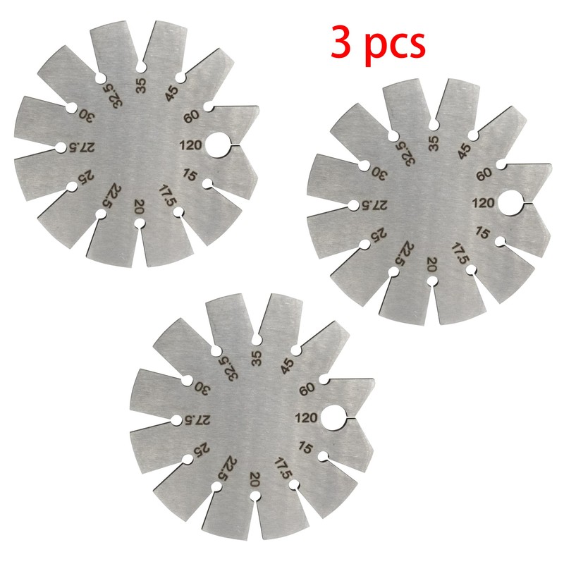 Adyoney 3 PCS Brushed Silver 15-120 Degree Bevel Gauge, Stainless