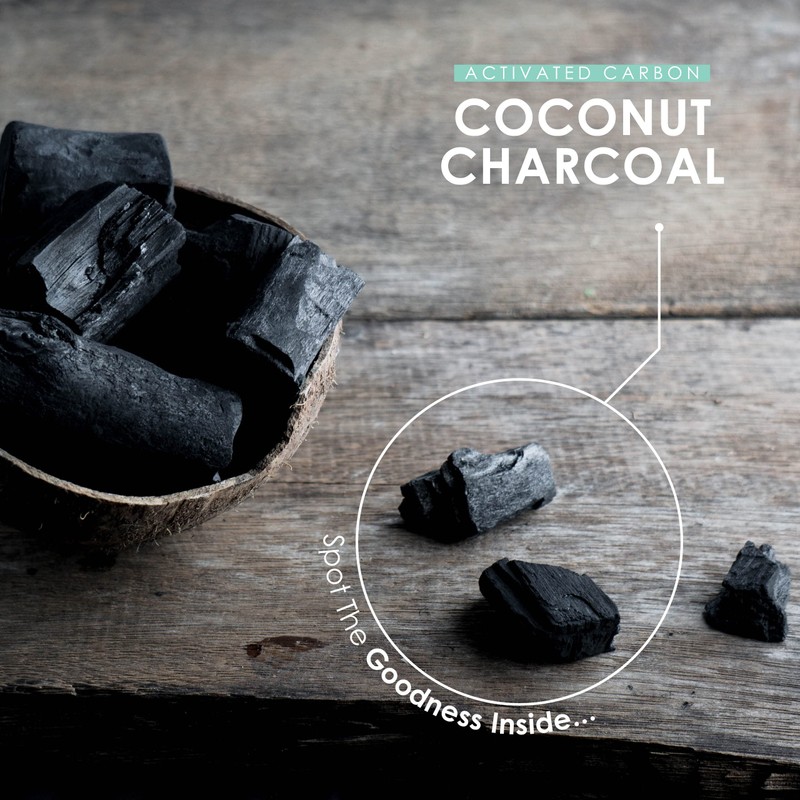 Activated Coconut Charcoal 1000mg | Made from Organic Thai Coconut