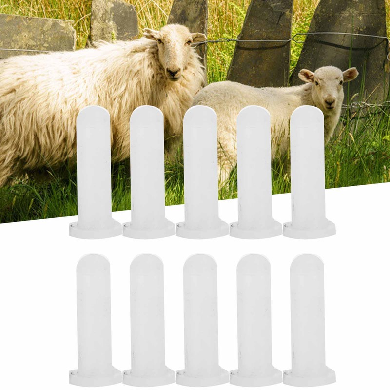10pcs Lamb Special Nipple Teats Replacement Goats Sheep Cow Milk