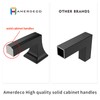 Amerdeco 10 Pack Matte Black Cabinet Pulls 5 Inch(128mm) Hole
