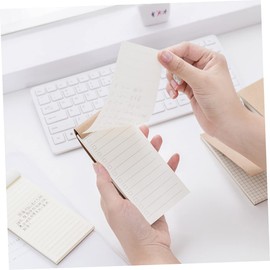 Ciieeo 4pcs Craft Paper Notepad to Do List Blank Lined Grid Memo Pads for Office School Use Portable Writing Pads for Daily Planning and Note Taking