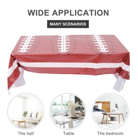 VICASKY 2pcs Rugby Tablecloth Table Covers for Football Themed Parties Easy to Decorate Dining Tables for Home Hotel Restaurant Use