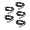 5PCS Proximity Sensor NPN Aluminum Alloy Sensitive Hall Switch Sensor