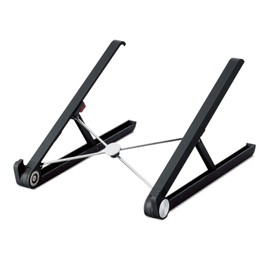 Elecom PCA-LTSC2BK Laptop Stand, Foldable, Compact, 2 Levels of Angle Adjustment, Compatible with 15.6-inch Laptops, Size When Folded: 18.1 x 11.4 x 1.2 inches (46 x 290 x 30 mm), Load Capacity: 33.1