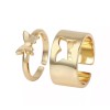 Unbranded Matching butterfly rings for friends or couples, Adjustable Open