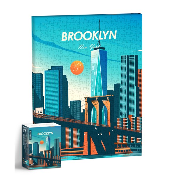 PieceRelax HN1402 366 Piece Plastic Canvas Puzzle [Studio Inception_New York