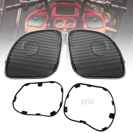Unbranded Front Fairing Speaker Grille Covers Kit Fit For Harley Road Glide Limited FLTRK