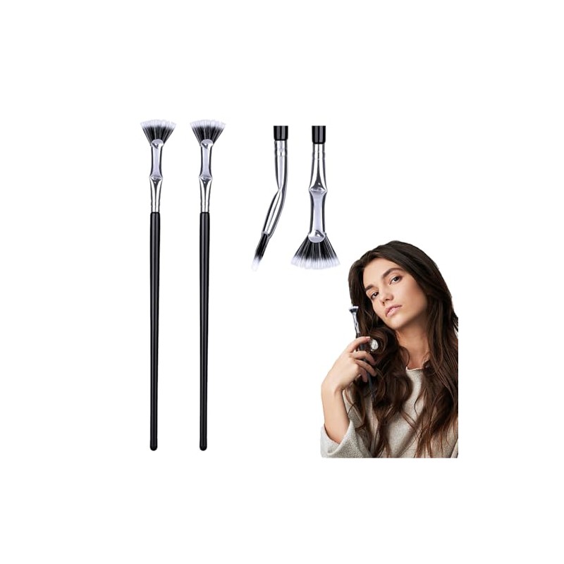 2PCS Folding Angle Scalloped Lash Brush Creates Clump-Free Lashes, New
