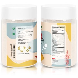 Besway Agar Agar Powder 5 oz, 100% Natural Red Algae, Gelatin Substitute, Vegan Halal Gluten-free, Non-GMO, Sugar-free, Unflavored Plant-based for Cooking Baking, Product of China