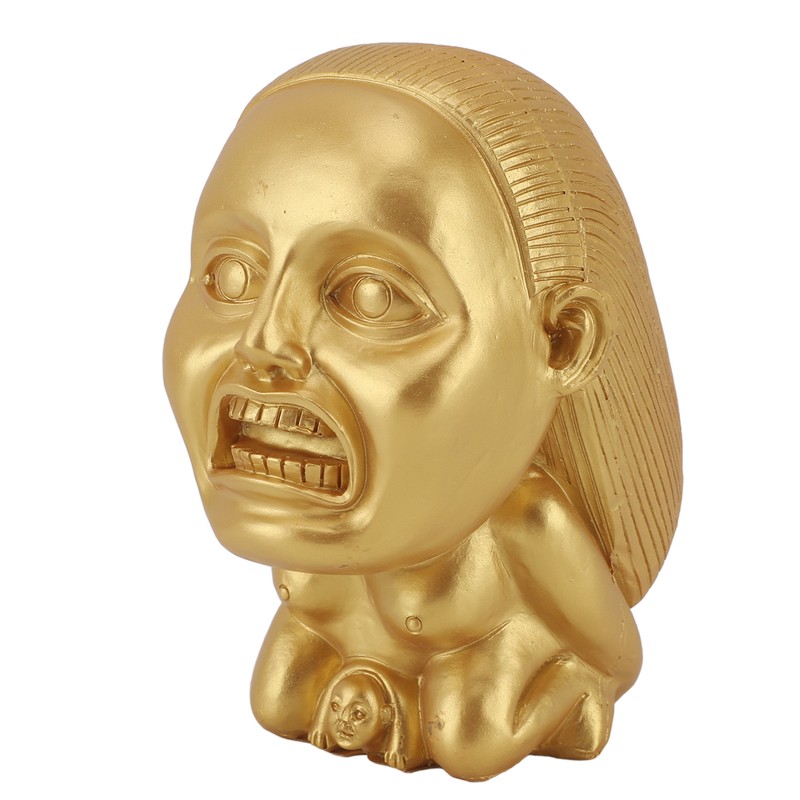 Fertility Statue Resin Handmade Golden Exquisite Creative Fertility Idol Sculpture