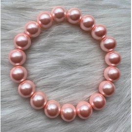 Bracelet for women 8 mm pearl bracelets in a pack. Thest bracelets will be the best gift for girl, teen, mother, daughter and lover. This stretch bracelet for women is the perfect accessory wardrobe