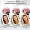 Espejo luz LED Maquillaje HD,Espejo portátil,Espejo de Maquillaje de Viaje