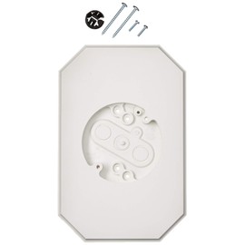 Arlington 8141DBL Siding Mounting Kits with Built-in Box, White, for 1/2 inch Lap Double Siding, 1-Pack